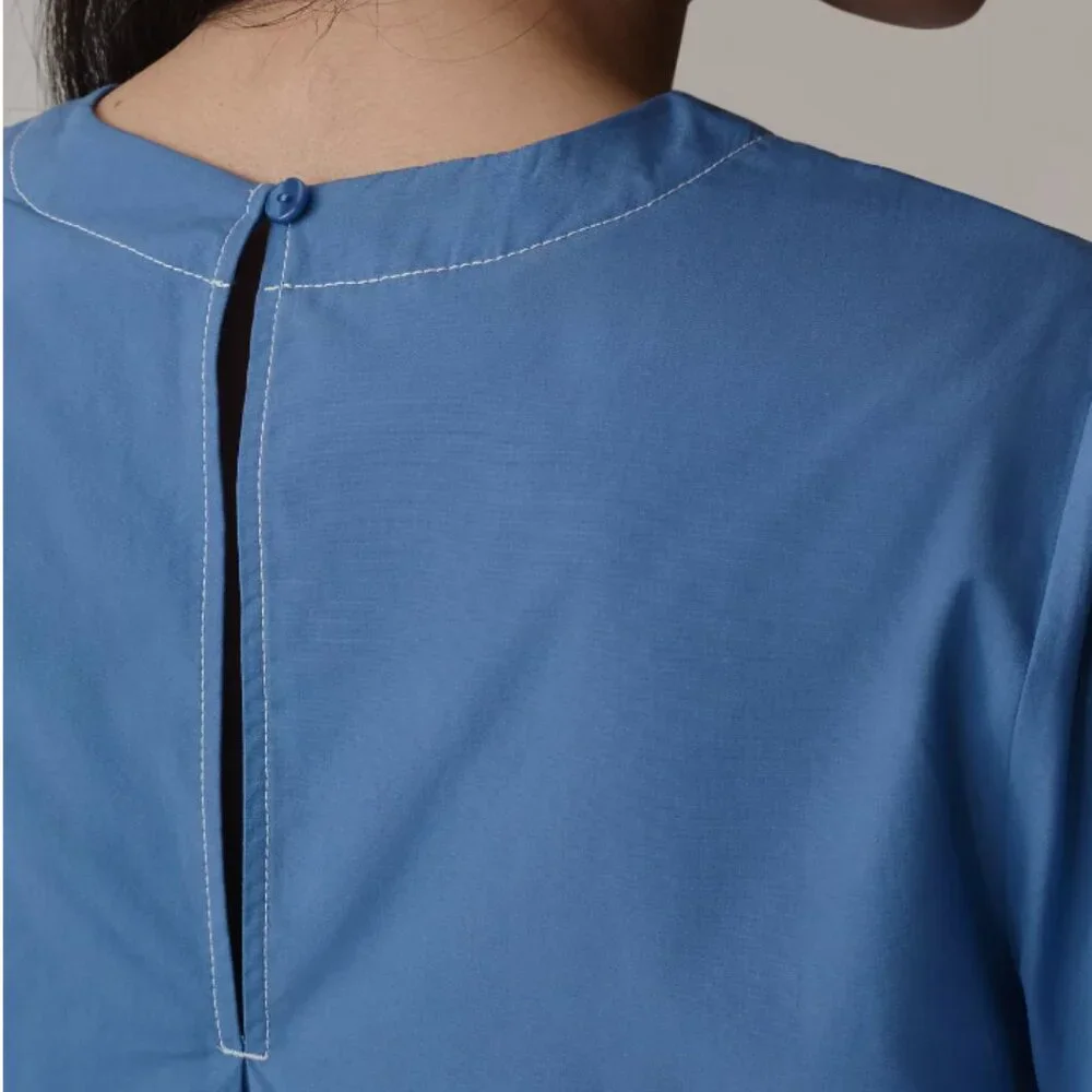 Anthropologie Emmy Short-Sleeve Swing Blouse by Maeve XL - Picture 3 of 3